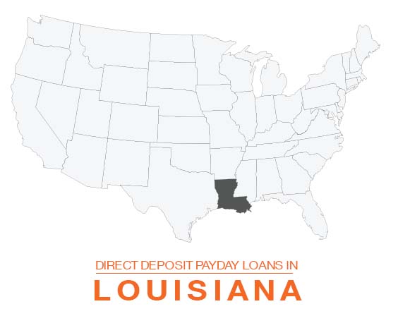 Get Online Cash Advances from Direct Lenders in Louisiana