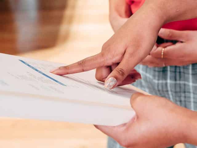  Payday loan paperwork.